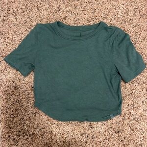 lululemon athletica Forest Green Short Sleeve Tee
